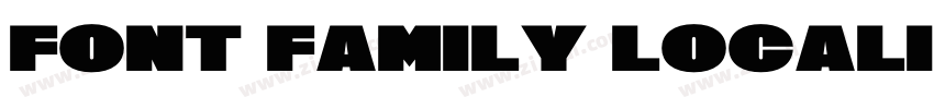 Font Family Localize字体转换 Font Family Localize字体转换